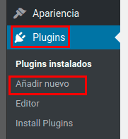 Añadir un nuevo plugin en WordPress